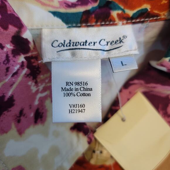 Coldwater Creek Spice Floral Jacket Women Large NWT $69 - Picture 5 of 5